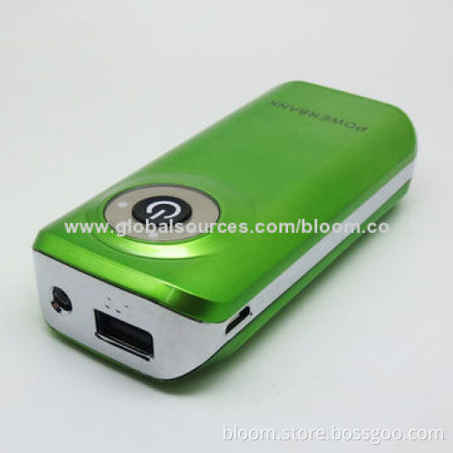 5,200mAh Mobile Phone Charger with LED Flashlight, Suitable for iPhone/iPad/iPod